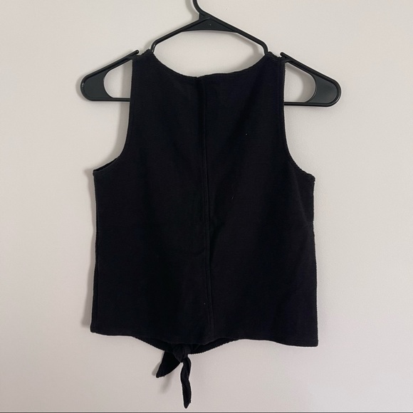 Madewell Texture & Thread Button Front Tie Tank - Picture 5 of 5